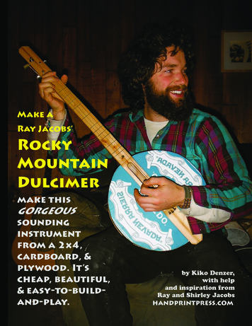 Make A Ray Jacobs’ Rocky Mountain Dulcimer
