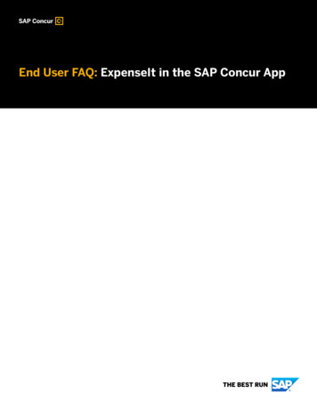 End User FAQ: ExpenseIt In The SAP Concur App