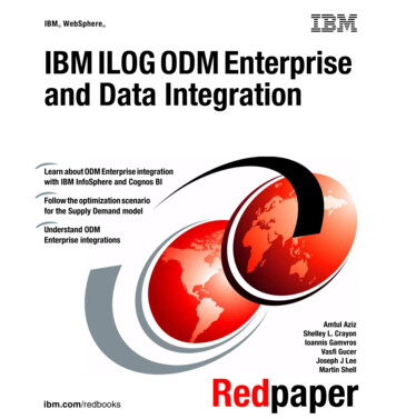 IBM ILOG ODM Enterprise And Data Integration