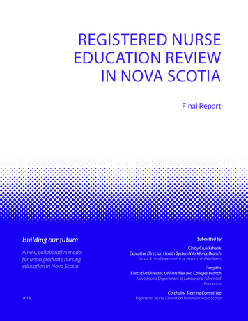 Registered Nurse Education Review In Nova Scotia