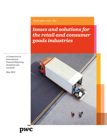 Issues And Solutions For The Retail And Consumer Goods .