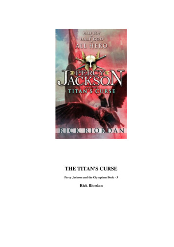 THE TITAN'S CURSE - Weebly