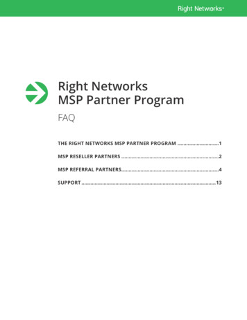 Right Networks MSP Partner Program