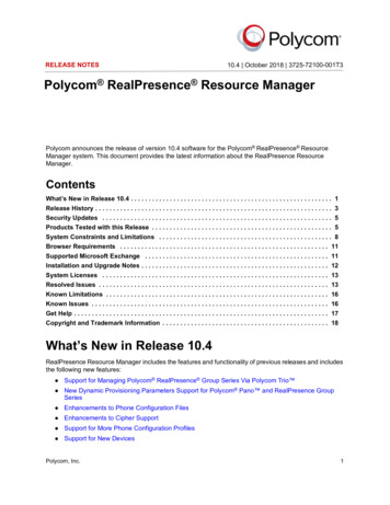 Polycom RealPresence Resource Manager