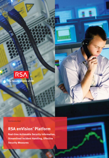 RSA EnVision Platform - Pronet.co.id