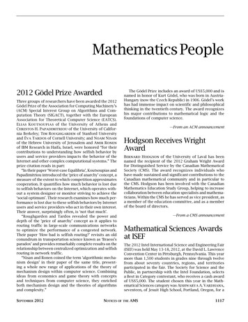 Mathematics People - AMS