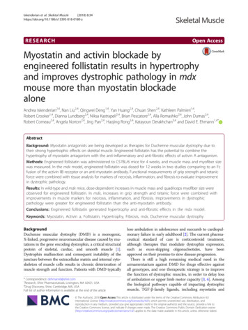 Myostatin And Activin Blockade By Engineered Follistatin .