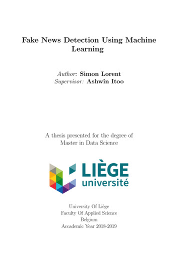 Fake News Detection Using Machine Learning