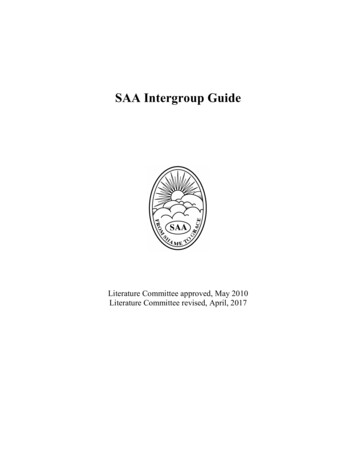SAA Intergroup Guide