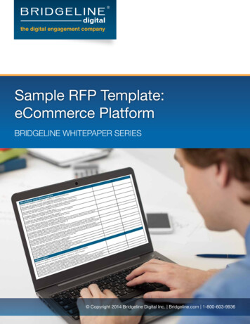 Sample RFP Template: ECommerce Platform