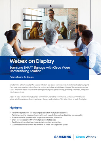 Webex On Display