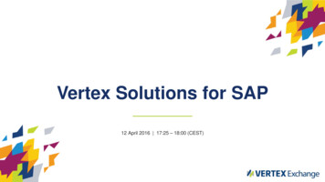 Vertex Solutions For SAP