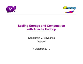 Scaling Storage And Computation With Apache Hadoop