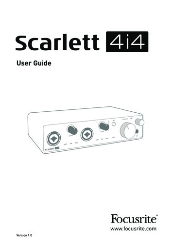 Scarlett 4i4 3rd Gen User Guide - Focusrite