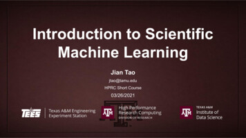 Introduction To Scientific Machine Learning