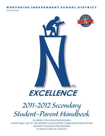 2011-2012 Secondary Student-Parent Handbook
