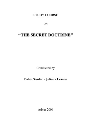 THE SECRET DOCTRINE - Theosophical