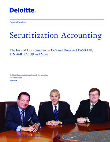 Financial Services Securitization Accounting