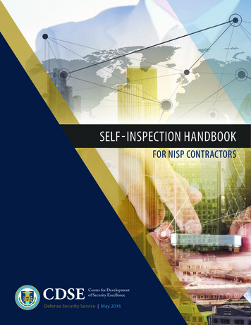 Self-inSpection Handbook - CDSE