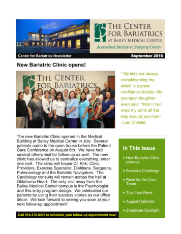 New Bariatric Clinic Opens!