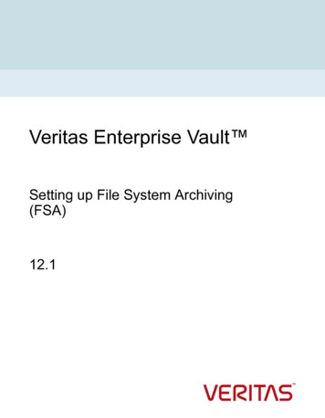 Setting Up File System Archiving - Veritas