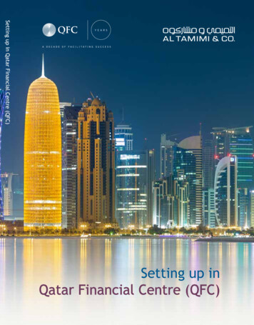 Setting Up In Qatar Financial Centre (QFC) - Tamimi