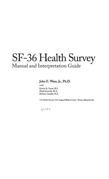 SF-36 Health Survey
