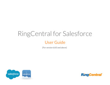 RingCentral For Salesforce User Guide