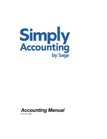 Accounting Manual - Sage