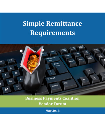 Simple Remittance Requirements
