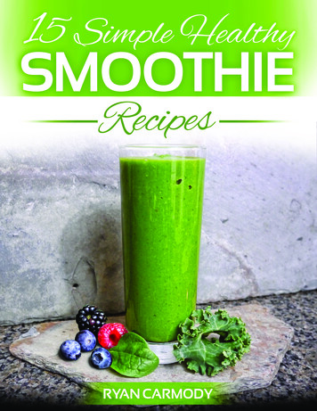 15 Simple Healthy Smoothie Recipes