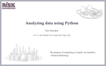 Analyzing Data Using Python - Risk Engineering