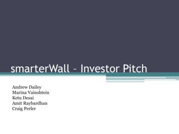 SmarterWall Investor Pitch