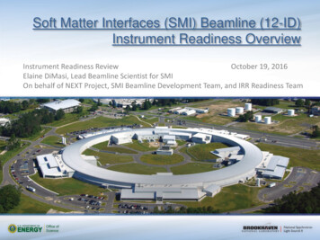 Soft Matter Interfaces (SMI) Beamline (12ID) - Instrument .