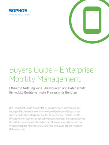 Buyers Guide - Enterprise Mobility Management - UTMshop