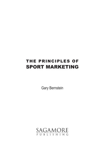 THE PRINCIPLES OF SPORT MARKETING