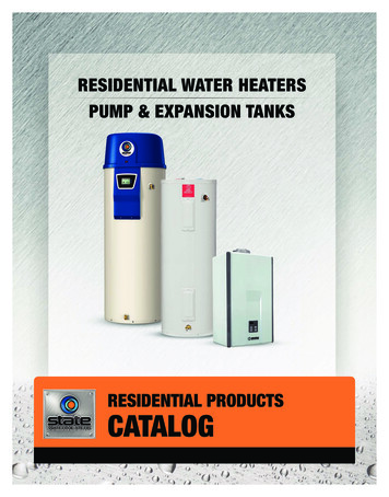 Residential ProduCts CataloG
