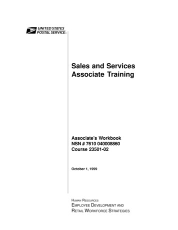 Sales And Services Associate Training