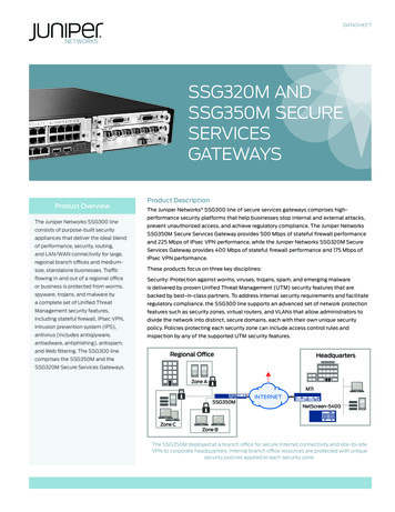SSG320M And SSG350M Secure Services Gateways