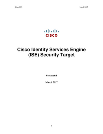 Cisco Identity Services Engine (ISE) Security Target