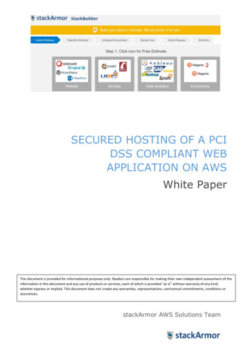 Secured Hosting Of A PCI DSS Compliant Web Application On Aws