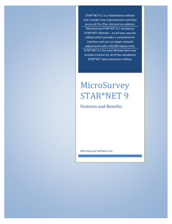 MicroSurvey STAR*NET 9