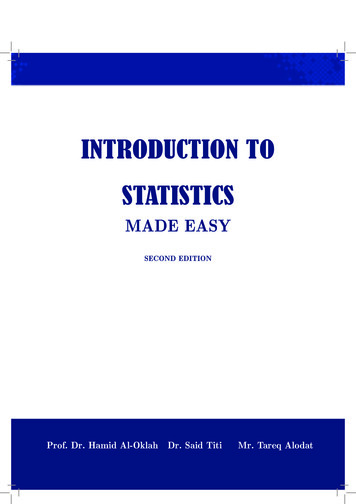 INTRODUCTION TO STATISTICS - KSU