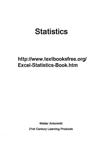 Statistics - Textbooksfree 