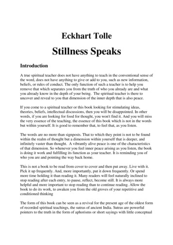 Stillness Speaks - Happier Abroad