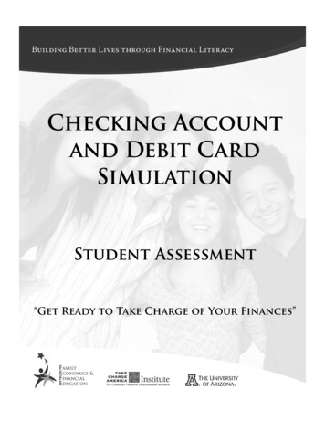 Checking Account And Debit Card Simulation