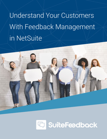 Understand Your Customers With Feedback Management In 