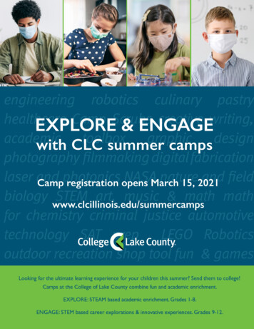 Summer Camp Brochure - College Of Lake County