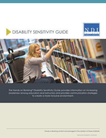 Disability Sensitivity Guide
