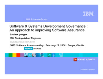 Software & Systems Development Governance : An Approach 